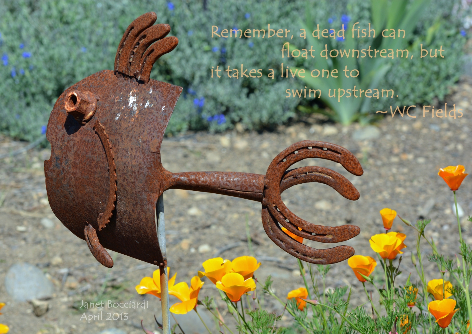 Rusty Fish Sculpture