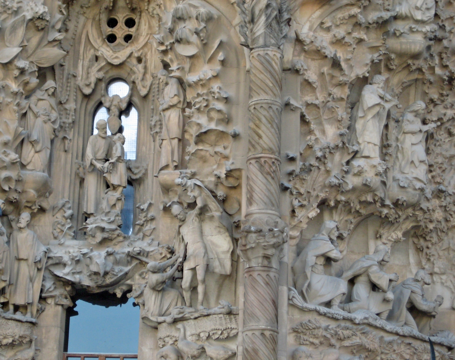 Romans killing boys, La Sagrada Familia, Barcelona, Spain