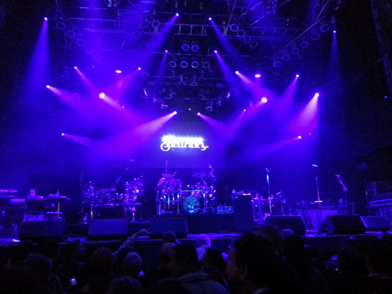 Santana stage, opening night, House of Blues, Vegas