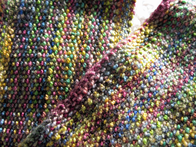 Scarf knitted with koigu