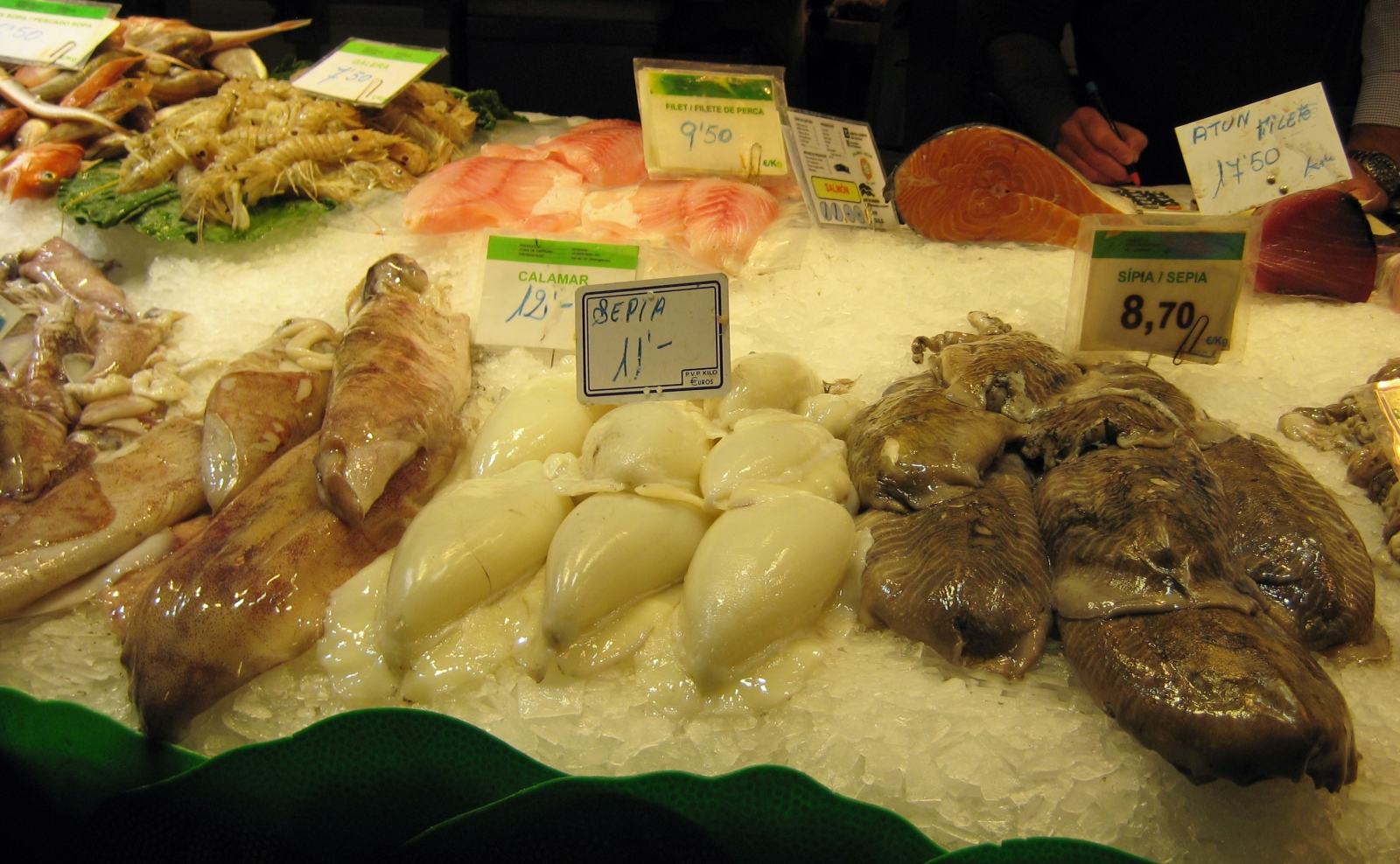 Strange seafood, Barcelona, Spain