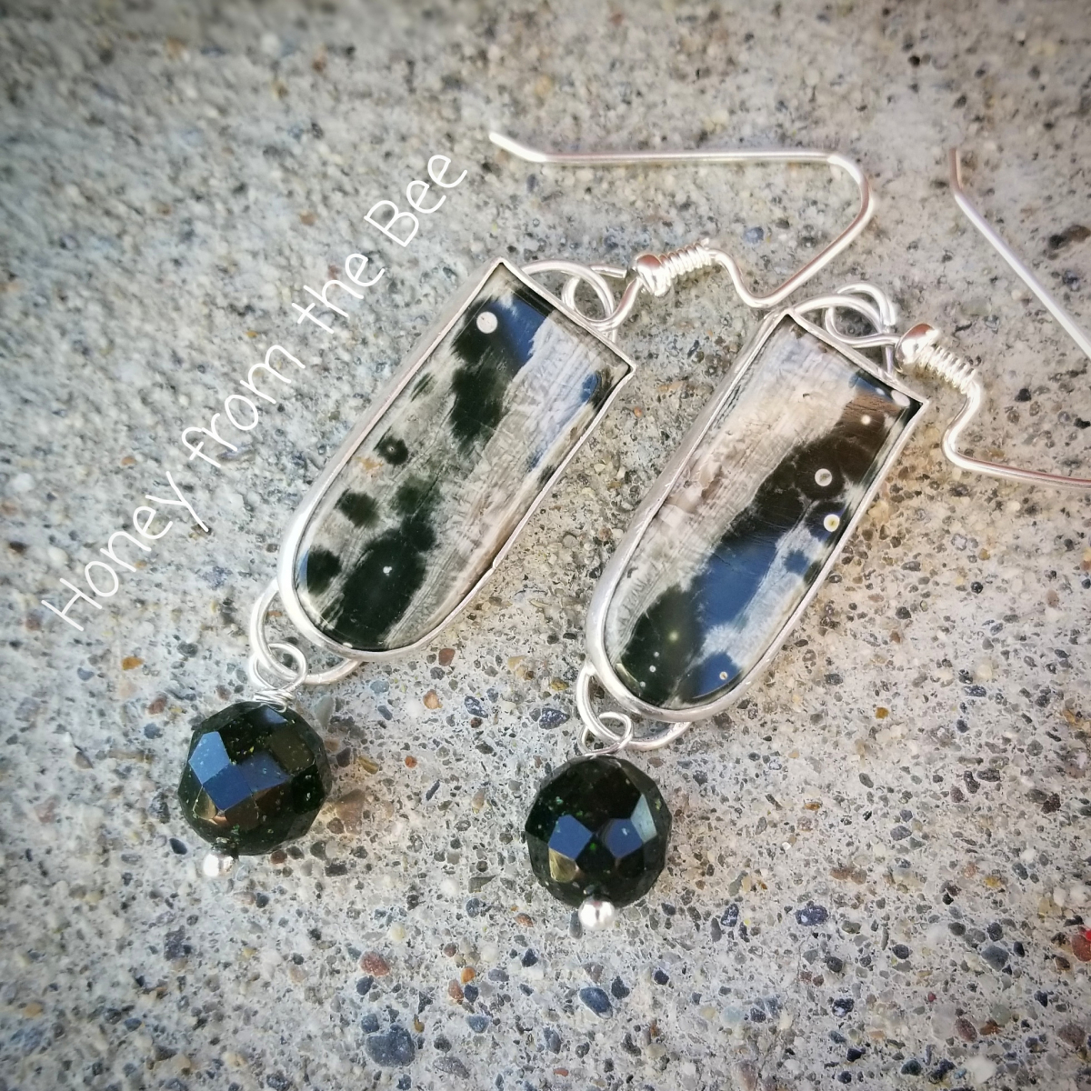 Ocean jasper earrings