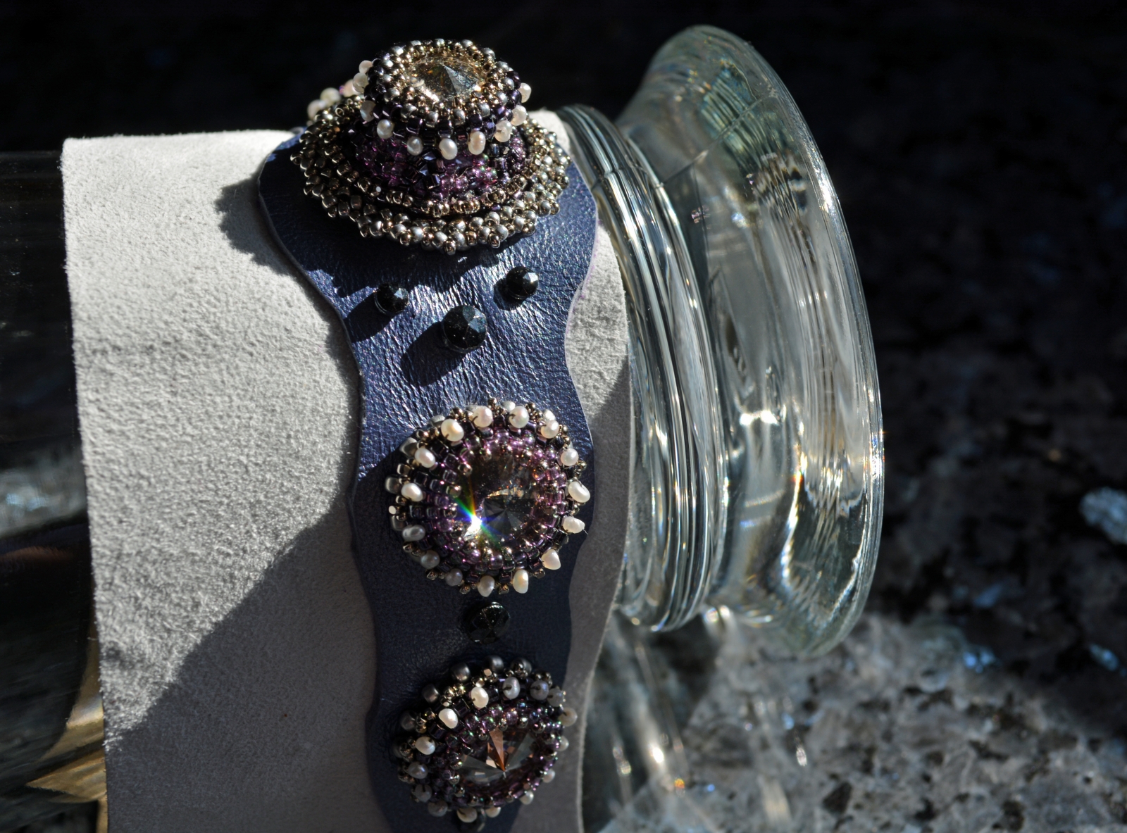 Design by Laura McCabe; Stitched and beaded by Janet Bocciardi