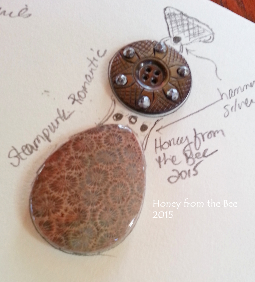 Steampunk Romantic pendant idea