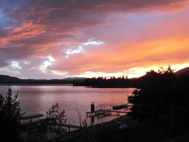 Sunset over Lake Pend Oreille