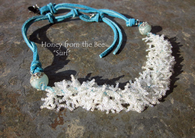 Ocean inspired necklace by Honey from the Bee