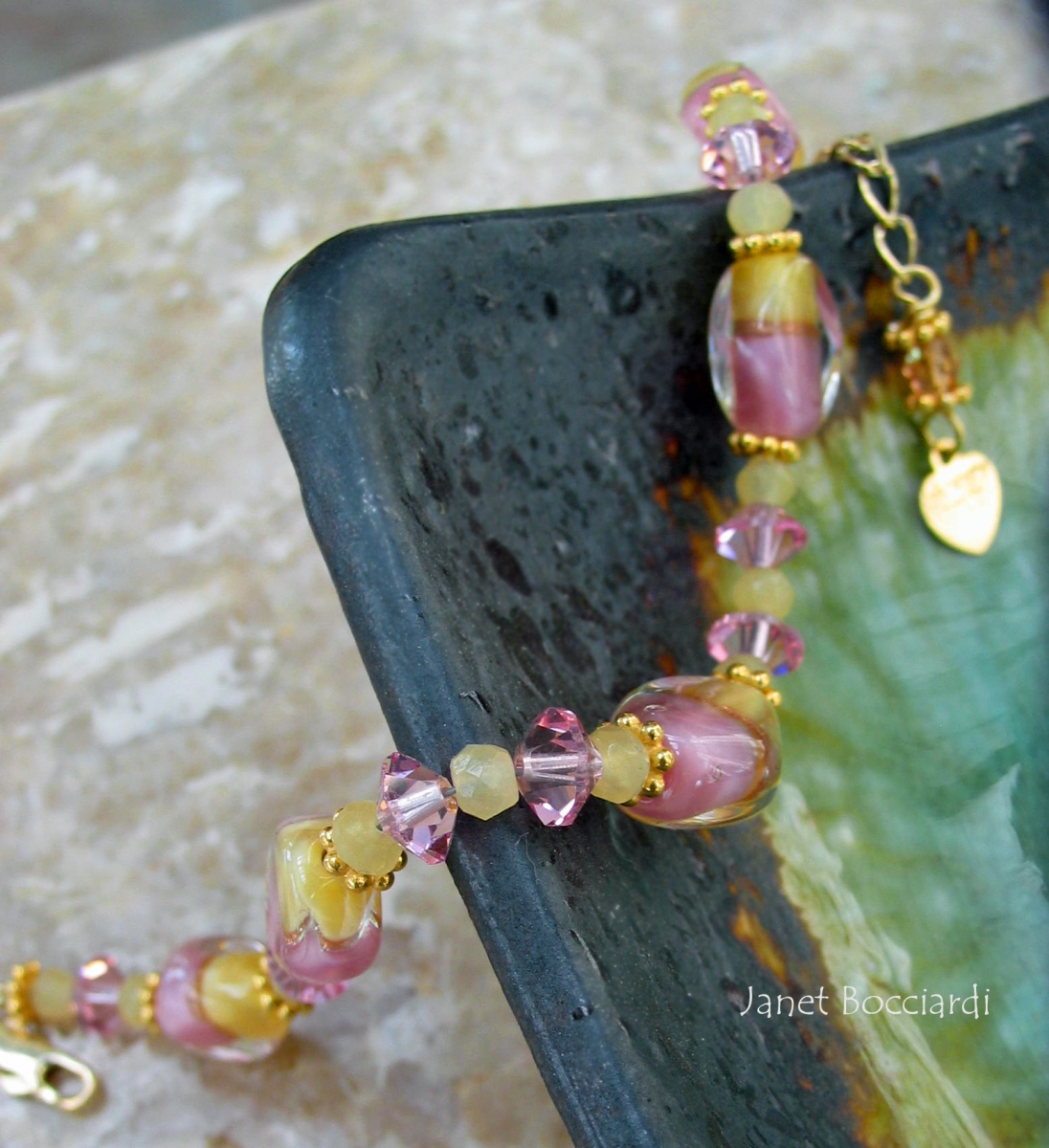 Pink and Yellow bracelet