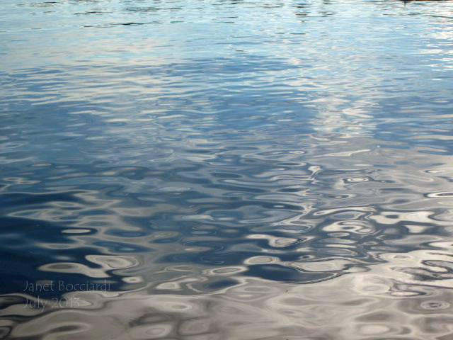The texture of water