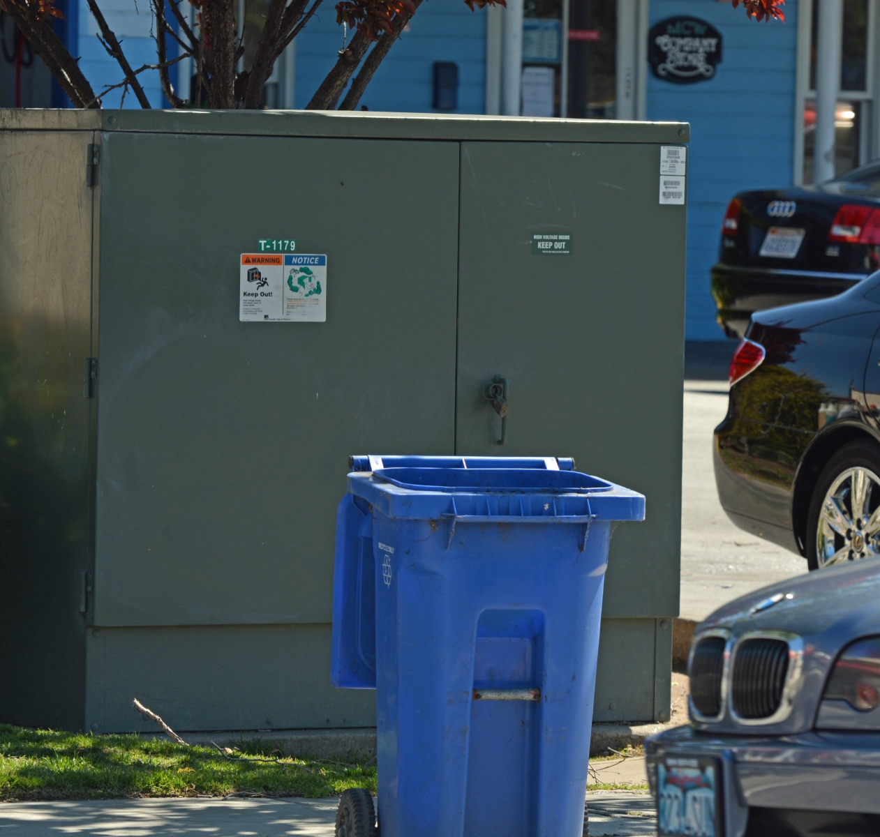 unpainted utility box