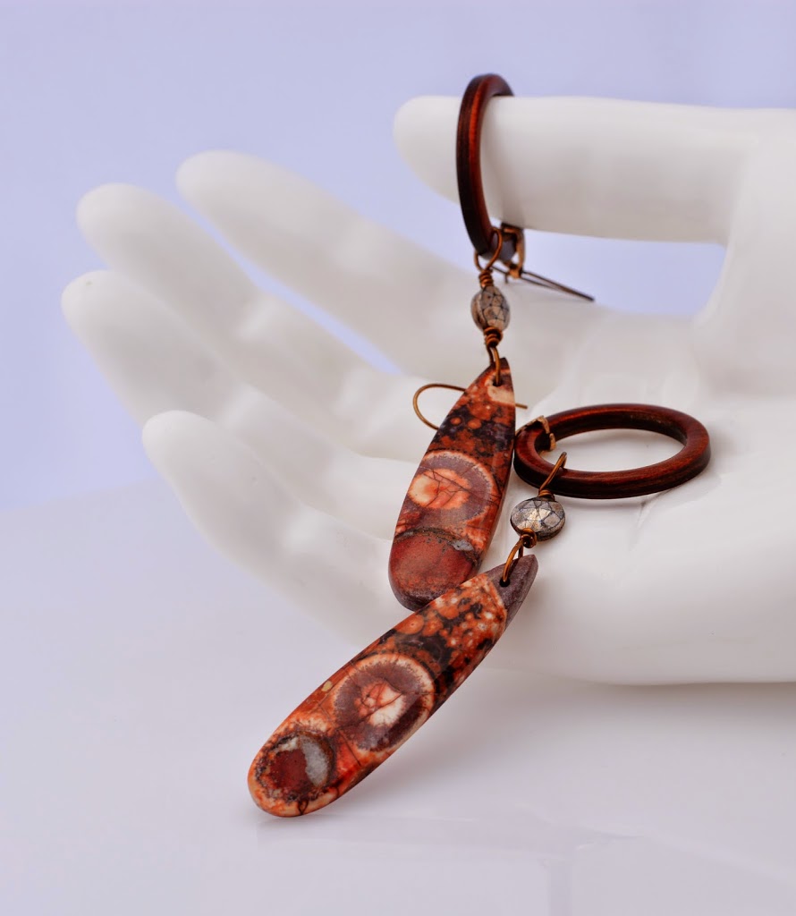 Orbicular Rhyolite earrings