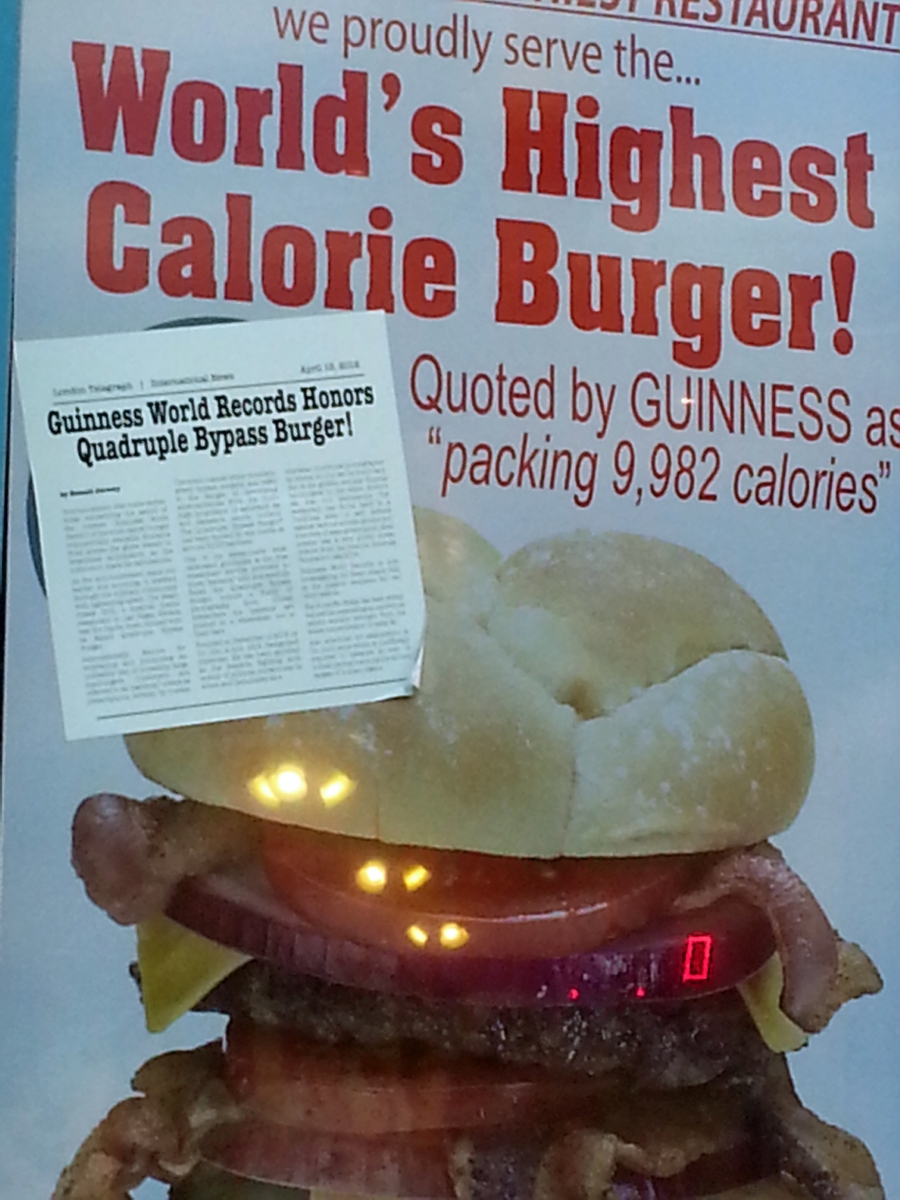 Highest Calorie Burger, Heart Attack Grill, Vegas