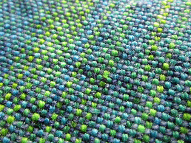 Woven scarf close up
