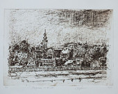 Belgrade in Winter Limited Edition Etching - AliSavicPRINTS