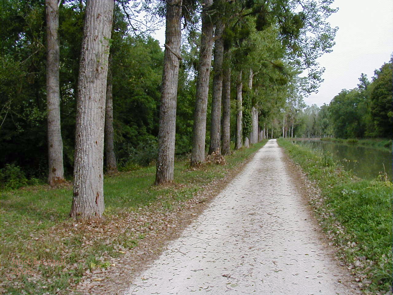 tow path along Canal de Bourgogne