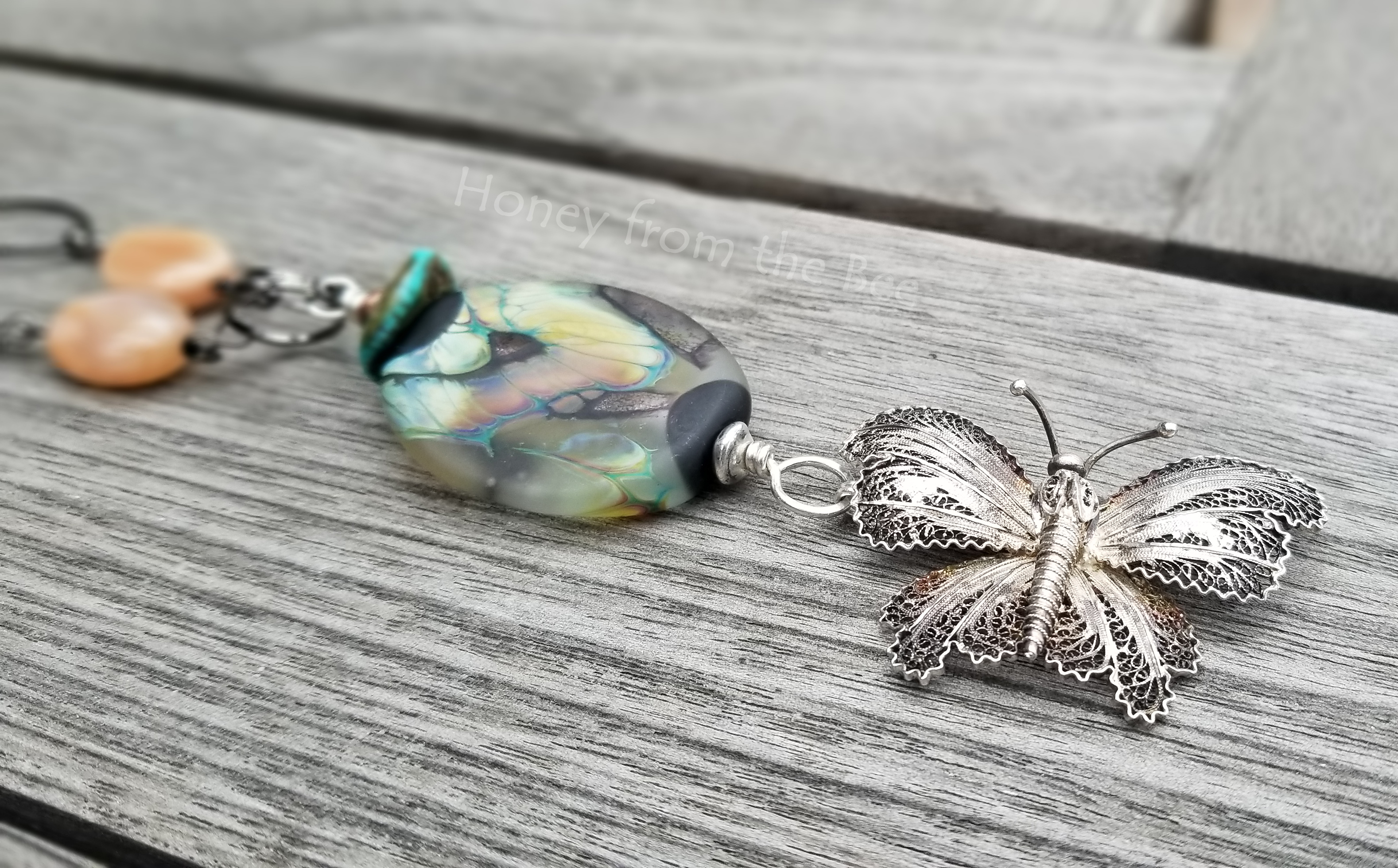 Butterfly statement necklace online