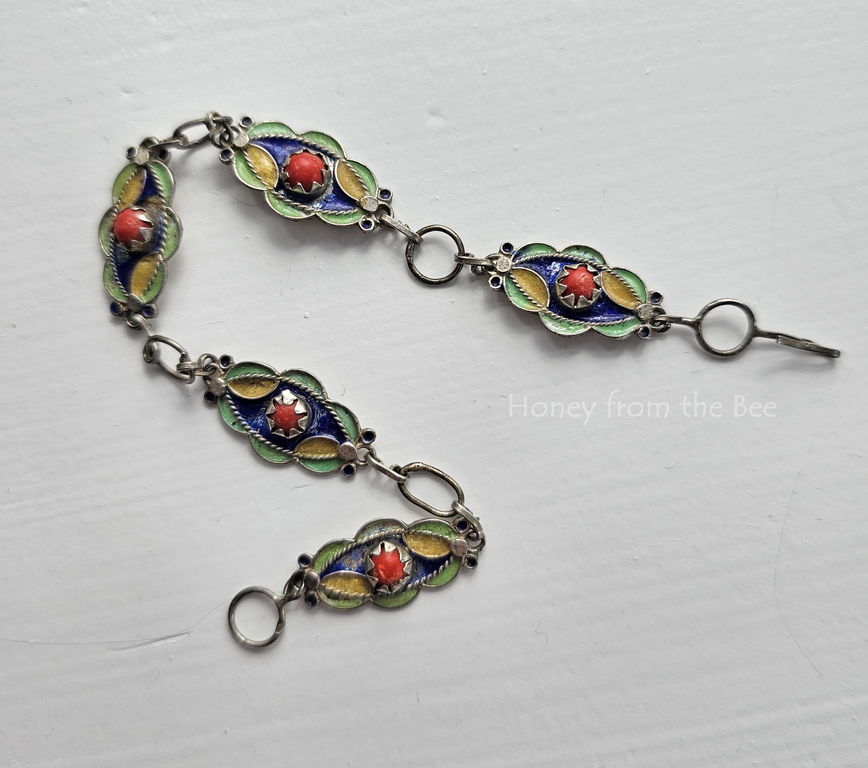 Antique enameled bracelet from France