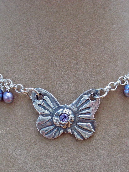 Butterflies are Free necklace