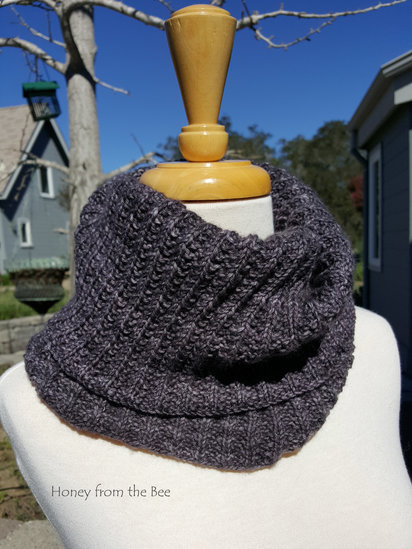 Grey Cashmere Cowl