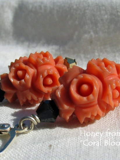 Coral Blooms earrings