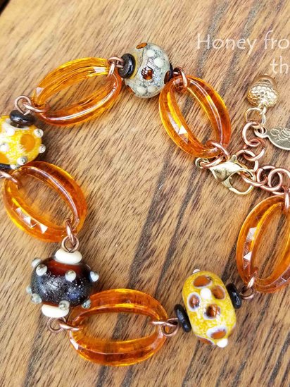 Amber and Tortoise bracelet