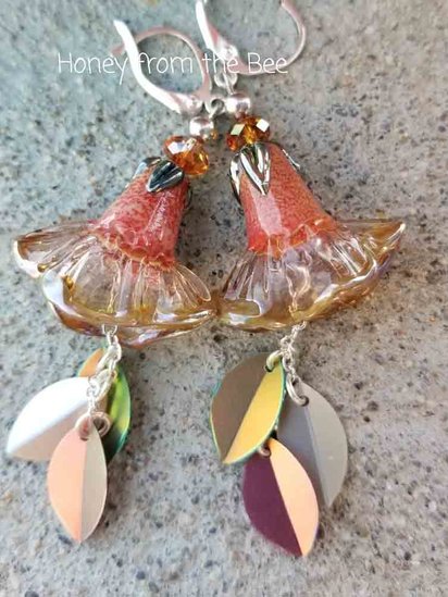 Fuchsia earrings
