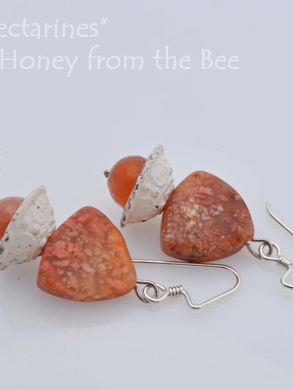 Nectarines earrings