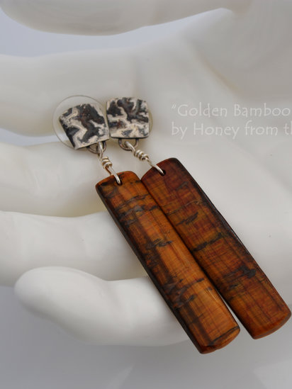 Golden Bamboo earrings