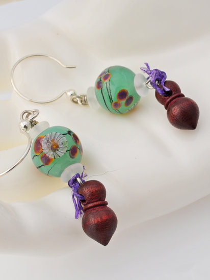 Green Tea Party earrings