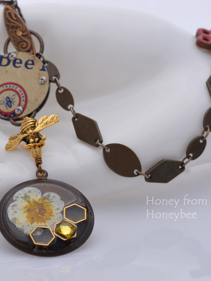 Honeybee necklace