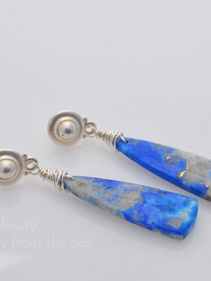 Partly Cloudy - Lapis Lazuli earrings