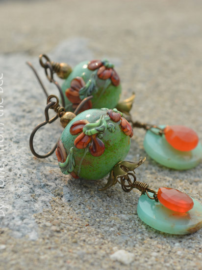 Poppy Drop earrings