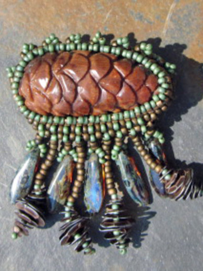 Pinecone Brooch