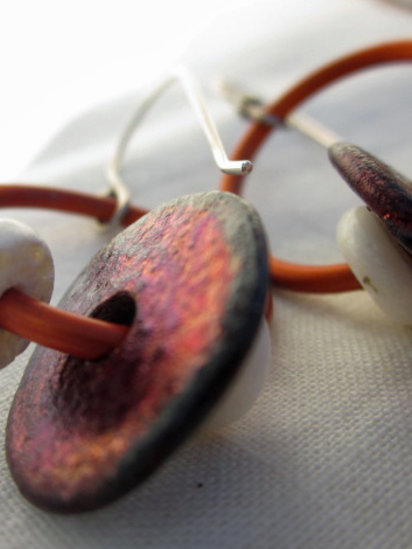 Rings of Raku earings