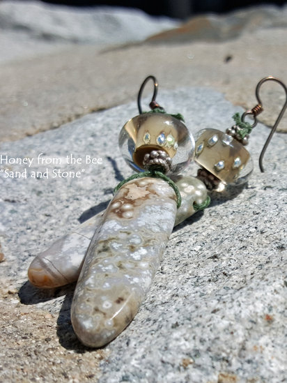 Sand and Stone earrings