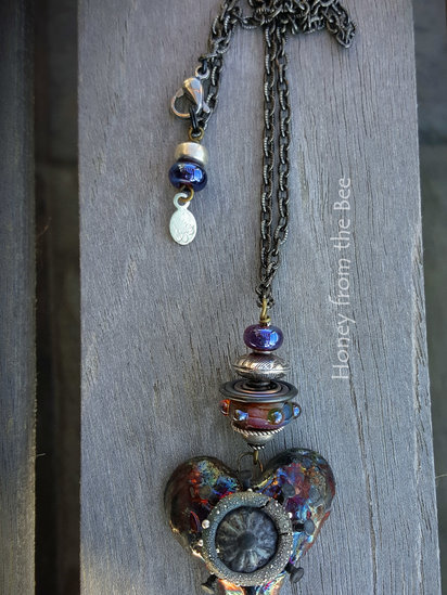 Strong Heart - Gothic Heart Pendant