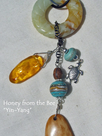 Yin Yang - boho style pendant