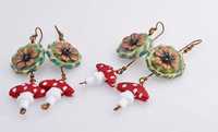 Whimsical Boho Earrings, copyright Honey from the Bee