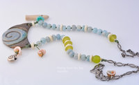 Mixed Media Statement Necklace, copyright Honey from the Bee
