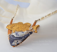 Ocean Inspired Statement Necklace, copyright Honey from the Bee