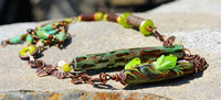 Frog Artisan Necklace, copyright Honey from the Bee