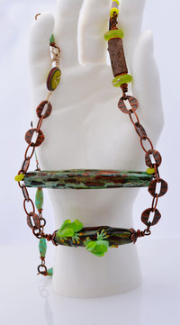 Whimsical Artisan necklace, copyright Honey from the Bee