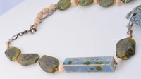 Ceramic and Jade necklace, copyright Honey from the Bee