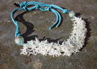 One of a kind Ocean Inspired necklace, copyright Honey from the Bee