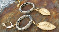 Dalmatian Stone Artisan Earrings, copyright Honey from the Bee