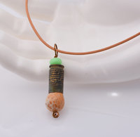 Etched Bullet Pendant, copyright Honey from the Bee