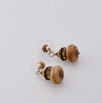 Queen Anne's Lace artisan earrings, copyright Honey from the Bee