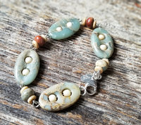 Aqua gemstone bracelet