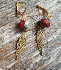 Red Fall earrings