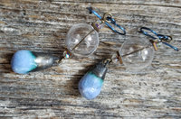 Sky blue drop earrings