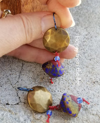 Raku earrings